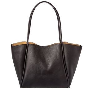 Persaman New York Friva Leather Tote, Black